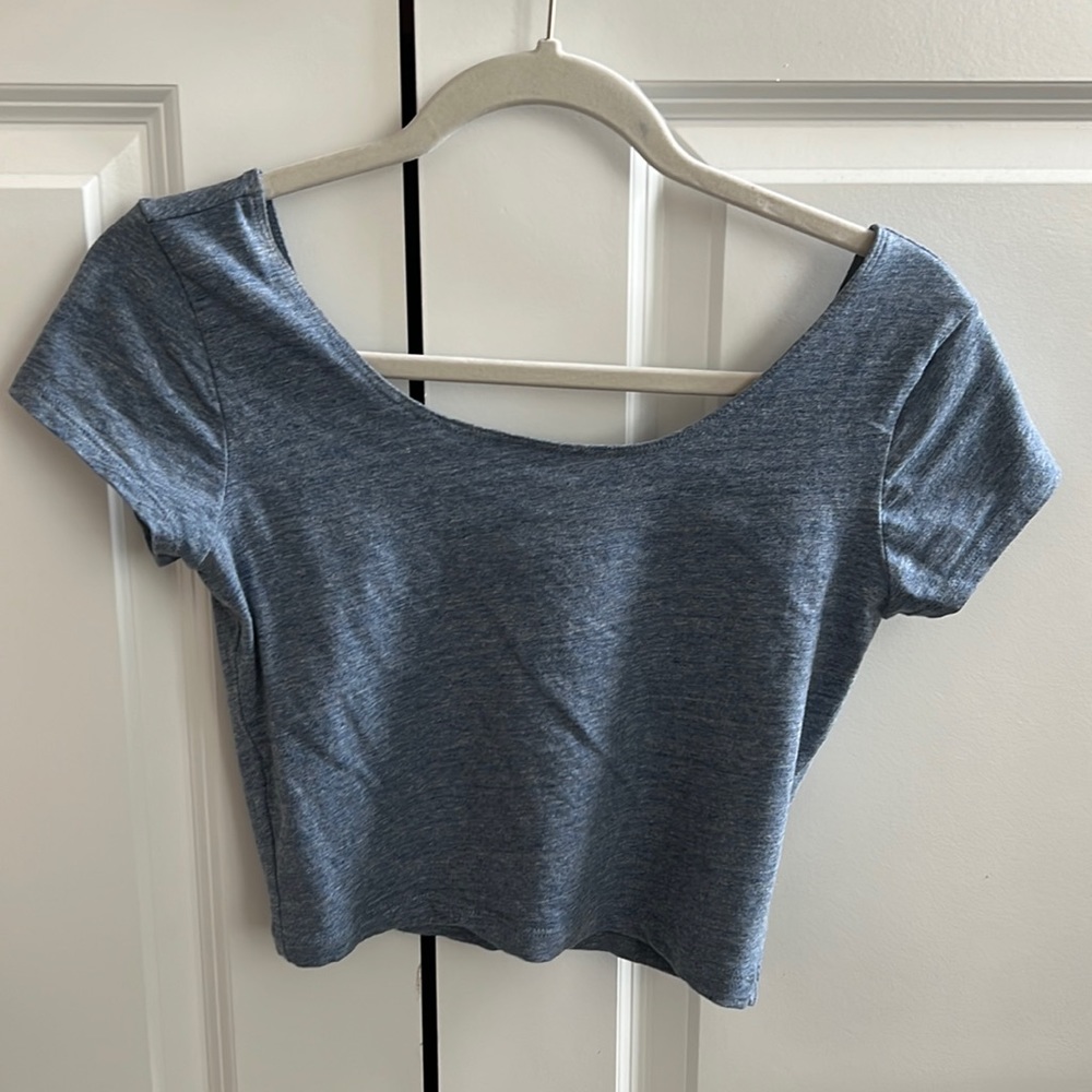 Blue Crop Top